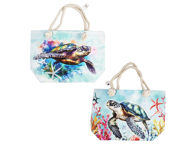 BEACH BAG 50X34X10CM SEA TURTLES