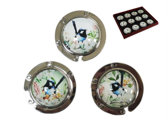 ROUND BAG HOOK W/WREN DESIGN UN12