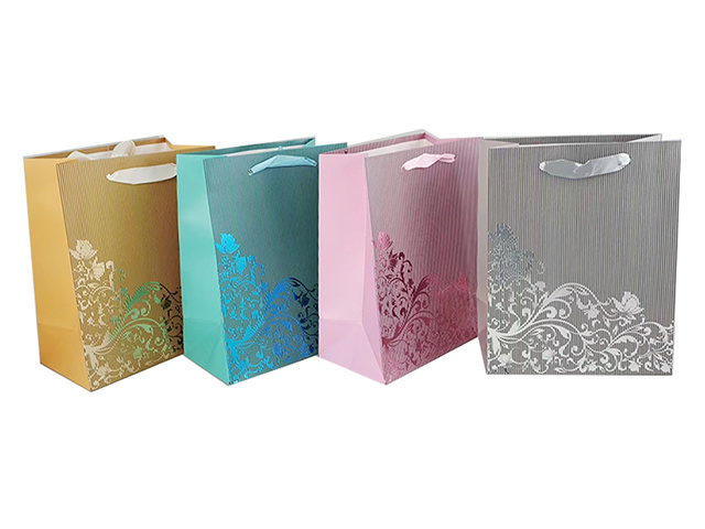 GIFT BAG HOT STAMPING M 18CM QTY 12