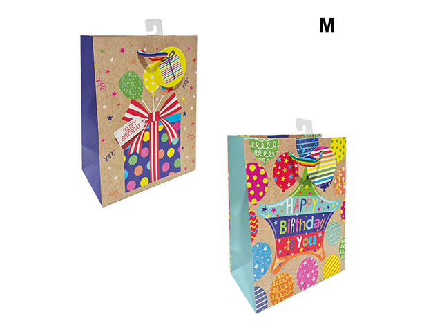 GIFT BAG BIRTHDAY PRESENT M SOLD QTY 12