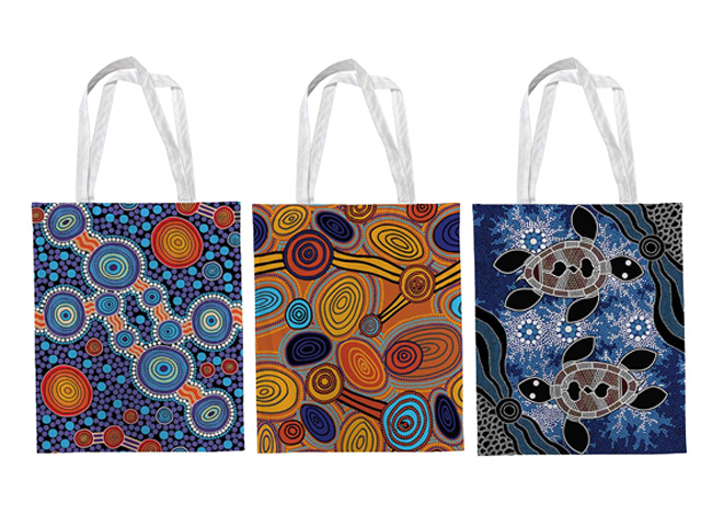 34X47CM TOTE BAG 3ASST SOLD QTY6