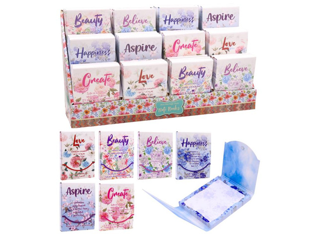 MINI NOTE BOOKS 90 SHEETS FLORAL UN36