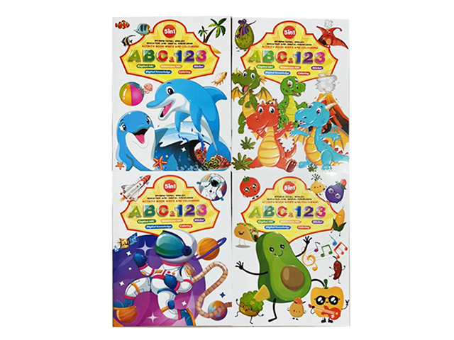 KIDS BOOK ABC W/STICKERS 4ASST
