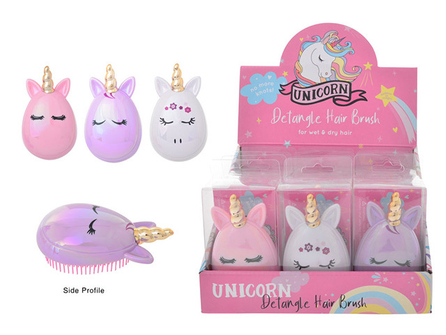 UNICORN DETANGLE BRUSH 3ASST UN12