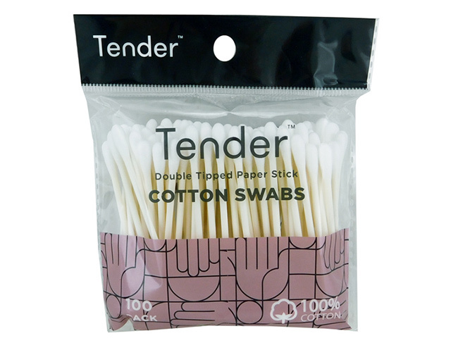 COTTON TIPS HANGSELL 100PC