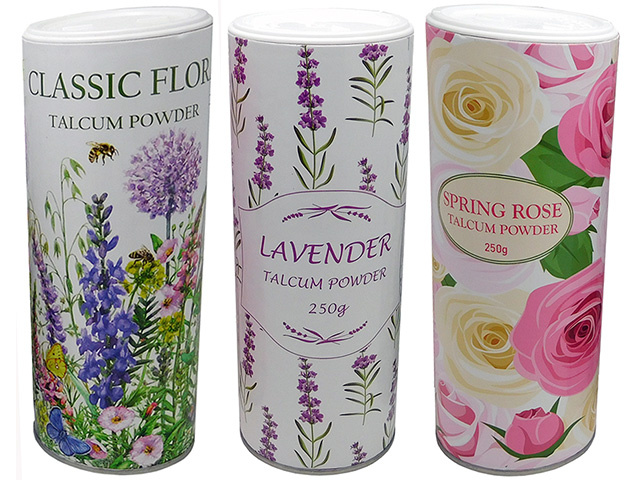 FRAGRANT TALC 250G 3ASST