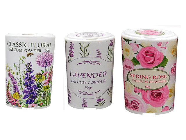 FRAGRANT TALC 50G 3ASST