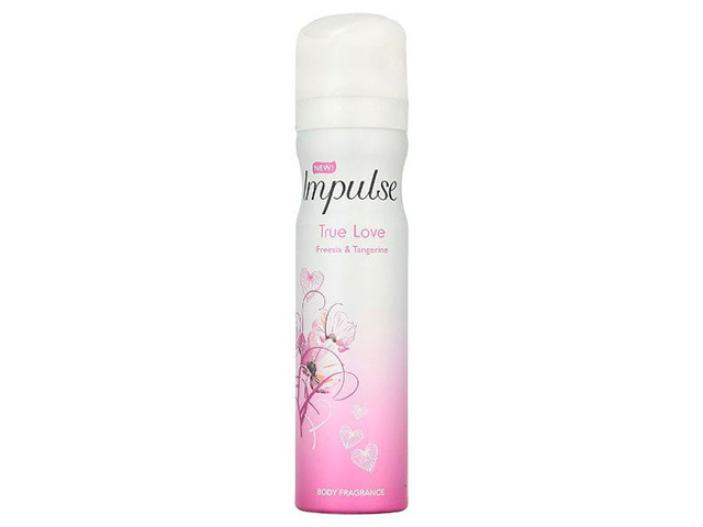 IMPULSE TRUE LOVE BODY SPRAY 75ML SOLD QTY6