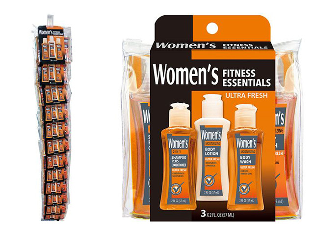 WOMENS TRAVEL KIT 59ML PACK OF 3 SOLD QTY12
