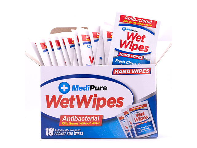 MEDIPURE CLEANSING WIPES 18PK