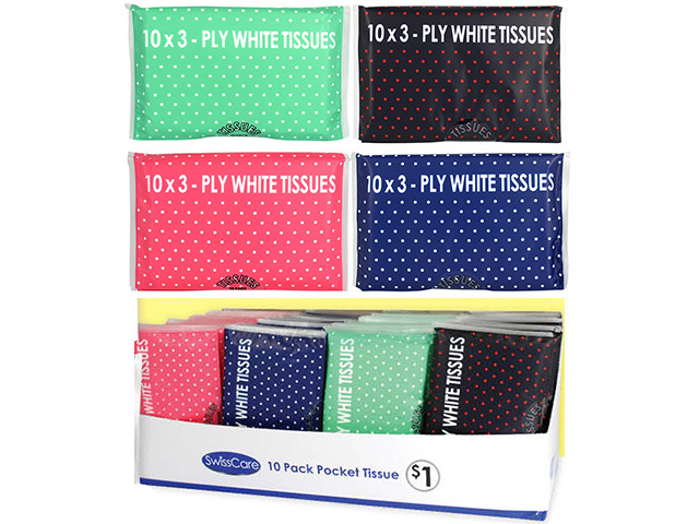 WALLET TISSUE 10PK UN40
