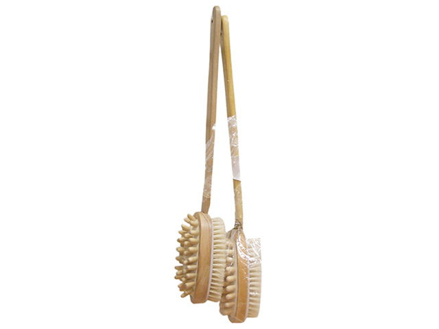 BATH WOODEN BACK BRUSH W/MASSAGER