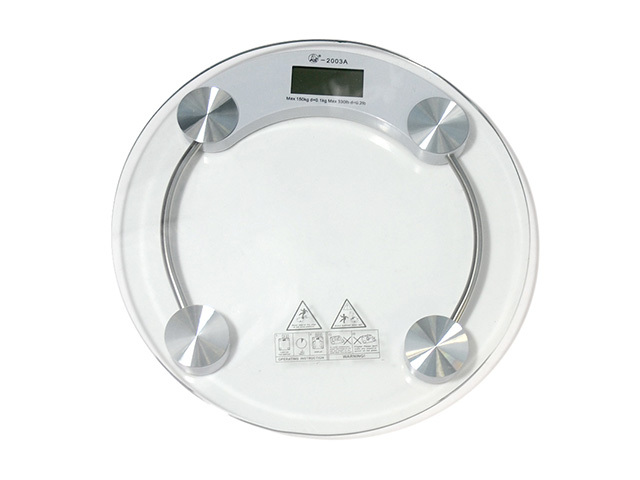 BATHROOM SCALE GLASS 2xAAA BATTERIES