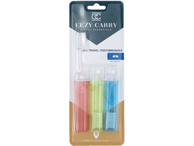 TOOTHBRUSHES TRAVEL 3PCS