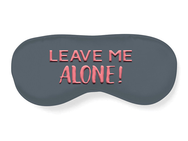 EYE MASK FF EMB LEAVE ALONE