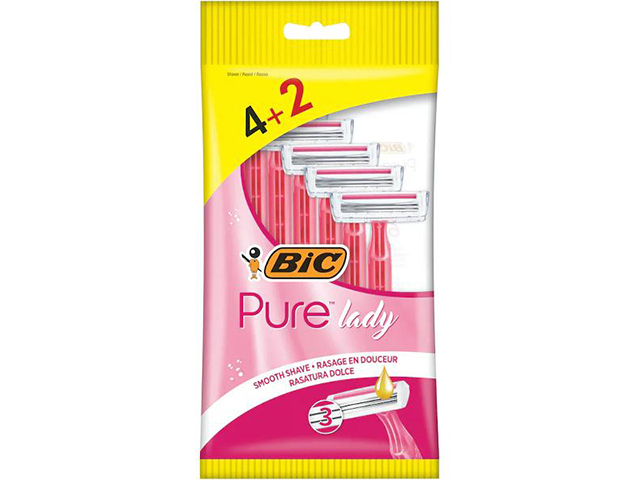 BIC PURE LADY RAZOR 4+2PC SOLD QTY10
