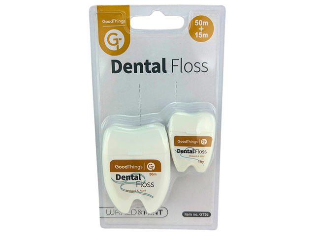 GOODTHINGS DENTAL FLOSS 2PK 50M AND 15M