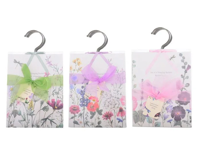 WILD HARMONY HANG SACHET SET 4 3ASST