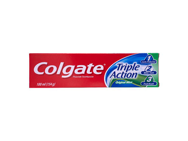 COLGATE TOOTHPASTE TRIPLE ACTION MINT 154G SOLD QTY12