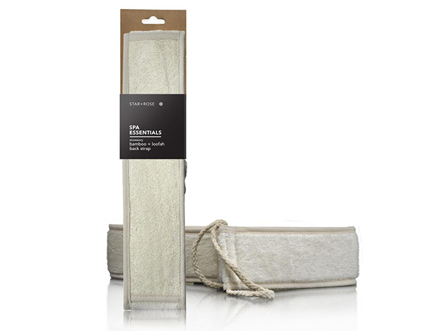 BAMBOO AND LOOFAH BACK STRAP