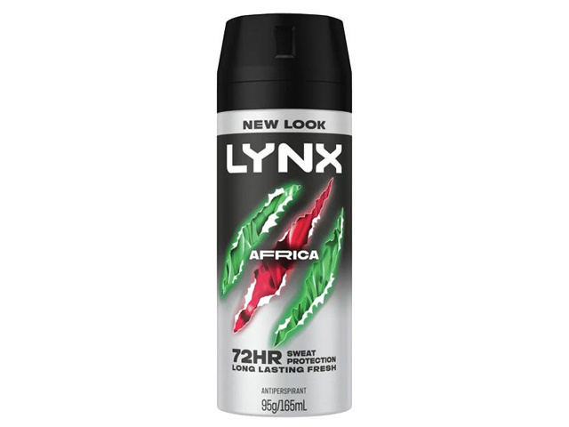 LYNX AFRICA 72H 165ML SOLD QTY 6