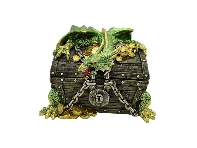 DRAGON TREASURE BOX 15.5CM