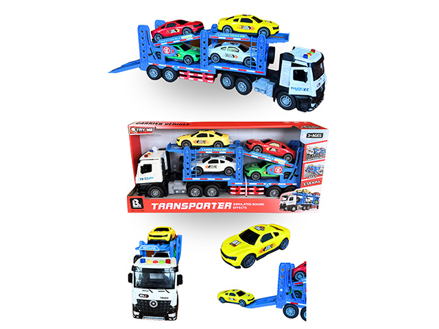 CAR TRANSPORTER TRUCK WITH 4 VEHICLES