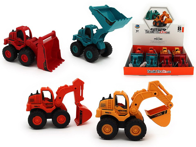 FRICTION CONSTRUCTION TRUCK 4ASST 15CM UN8