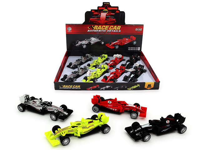 DIE CAST FREEWHEEL F1 CAR 4ASST 12.8CM UN8