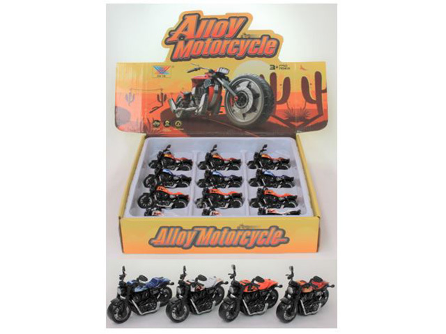 DIE CAST PULL BACK MOTORCYCLE SOLD QTY24 (HANGSELL)
