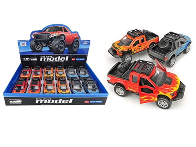 DIE CAST PULLBACK OFF ROAD UTE 13CM UN12