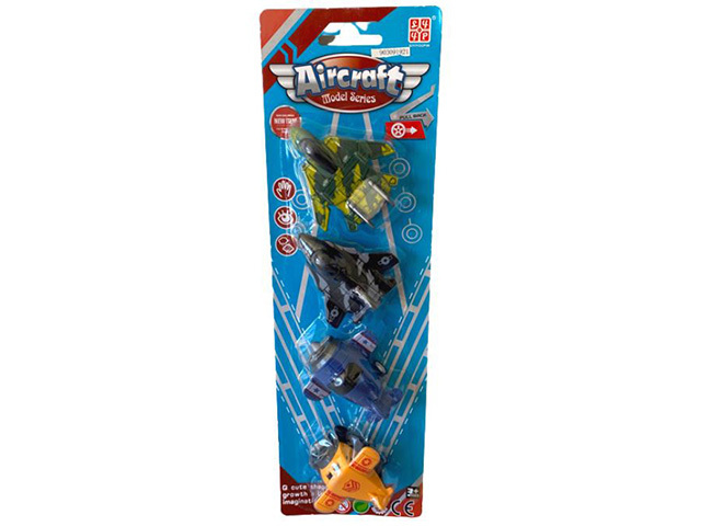 MINI PULL BACK PLANE 4PACK