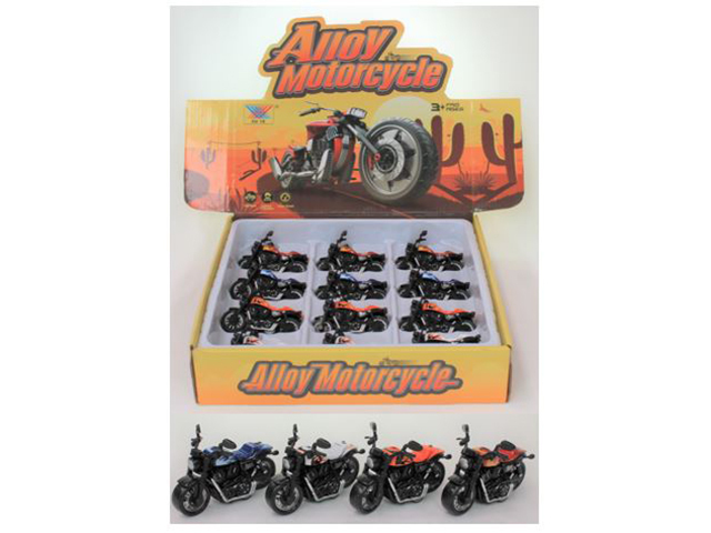 DIE CAST PULL BACK MOTORCYCLE UN12