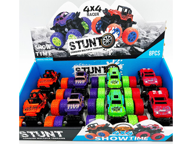 STUNT 4X4 OFF ROAD CAR 9CM UN8