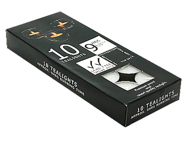 CANDLE TLITE 9HRS 10PK