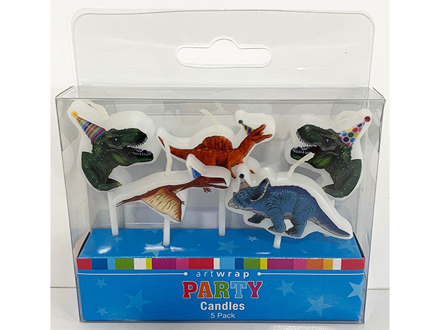 CANDLES 5 PICK DINOSAUR SOLD QTY4