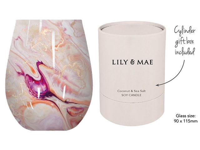 BLUSH PATCHOULI LILY AND MAE CANDLE