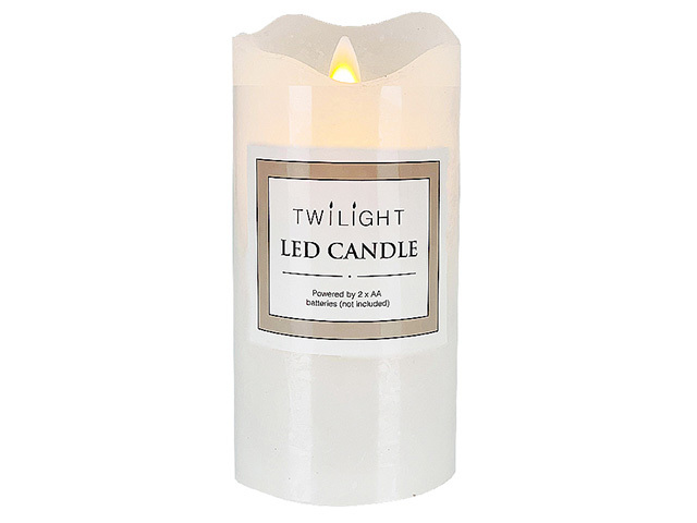 LED MOVING CANDLE PILLAR 7.6X15CM SOLD QTY12