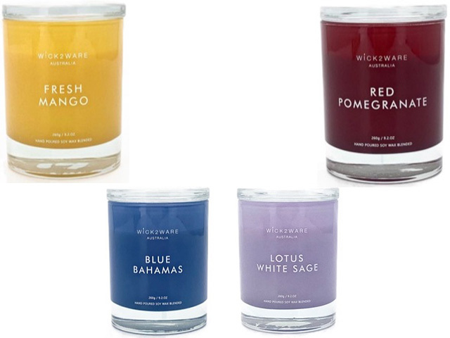 CANDLE JAR LUXURY 260G 4ASST