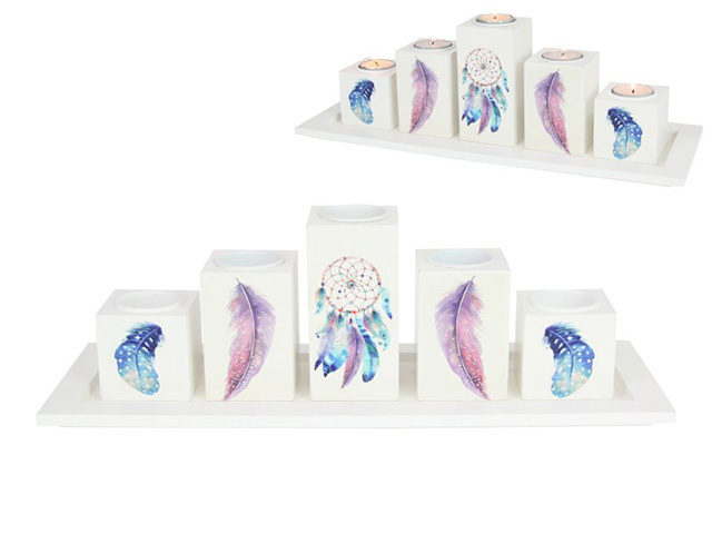 40CM DREAM CATCHER 5PC CANDLE HOLDER