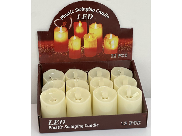 CANDLE RELIGIOUS 5X7CM UN12