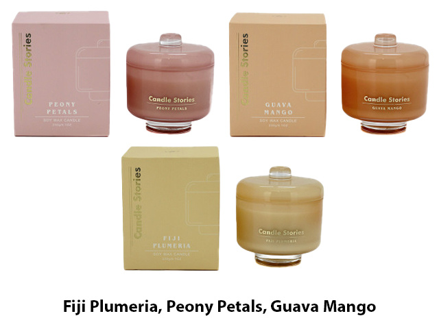 CANDLE JAR SOY 230G 3ASST
