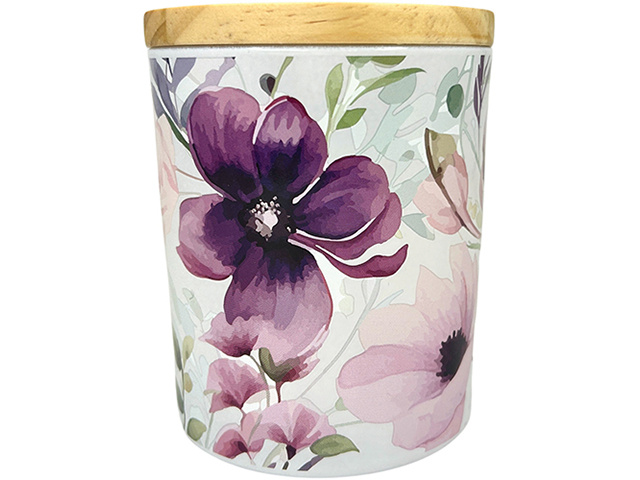 CANDLE WITH LID 295G IN BLOOM