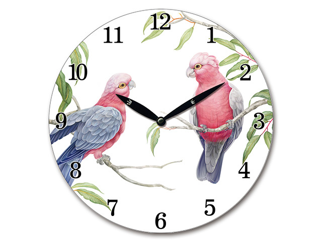 28.8CM MDF GALAH WALL CLOCK