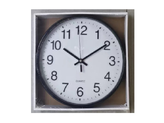 CLOCK PLASTIC ROUND 30CM