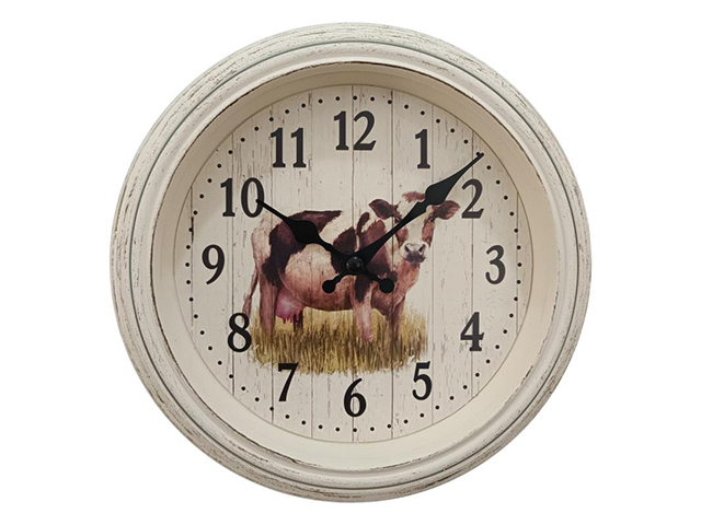 23CM SMALL COW CLOCK