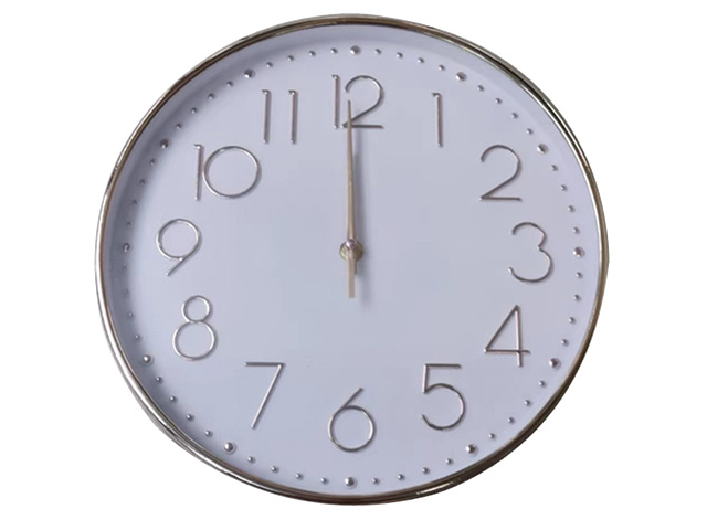 CLOCK PLASTIC ROUND 30CM