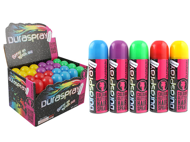GLITTER HAIR SPRAY 6ASST UN24