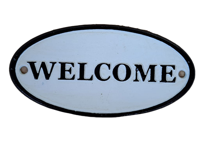 WELCOME SIGN