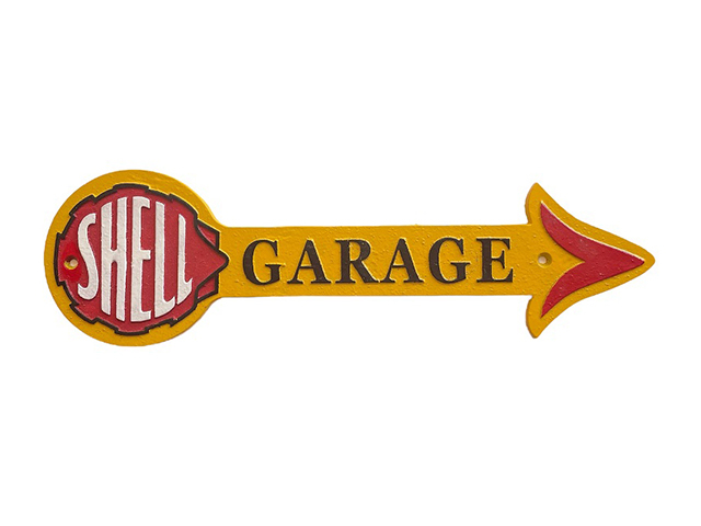 SHELL GARAGE SIGN